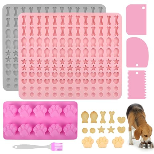 3 Stück backmatte hundekekse，backmatten für hundeleckerlies，hundekekse backform，hundebackmatten silikon，hunde backmatte