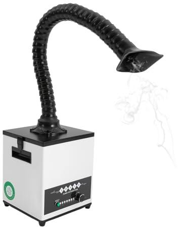 Lötrauchabsorber Lötrauchabsaugung 100W 0-225 m³/h Tragbares Schweißen Mobiler Rauchabzug mit 3-Stufen-Filter Absorber Purifier Dunstabzugshaube für Schweiß- und Laserbehandlung