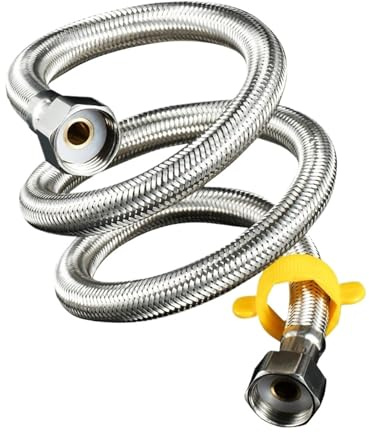 Stainless Steel Bellows Metal Water Heater Toilet Inlet Pipe Hot And Cold High Pressure Universal Interface Can Be Bent(60 cm)
