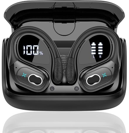 AI Auriculares Traductor 3 in 1 AI Auriculares Traductor, Bluetooth 5.4 con ENC y App con para Viajes/Negocios/Aprendizaje, Negro