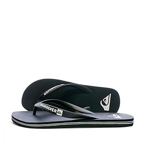 Quiksilver - Molokai - Flip-Flops for Men, Zapatos de playa y piscina Hombre, Schwarz (Black/Black/White Xkkw),