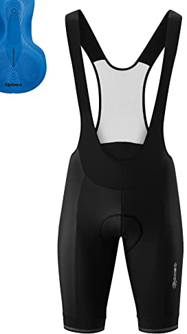 Gonso Sitivo Bib, Kurze Herren Träger-Radhose, Sitivo Comfort Sitzpolster | Hohe Bewegungselastizität, Antirutsch-Silikon-Beingummi, Perfekt für den Sommer