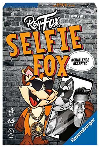 Ravensburger Familienspiel 27048 - SELFIE FOX - Partyspiel für 3-6 Spieler ab 10 Jahren
