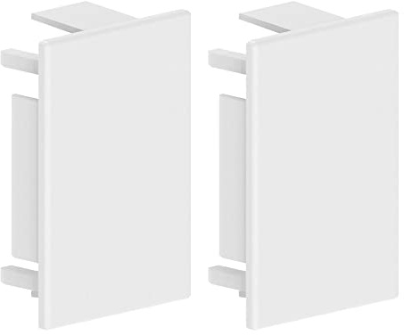 Habengut | Endkappen für die Montage des Kabelkanals 40x60 mm, Weiß
