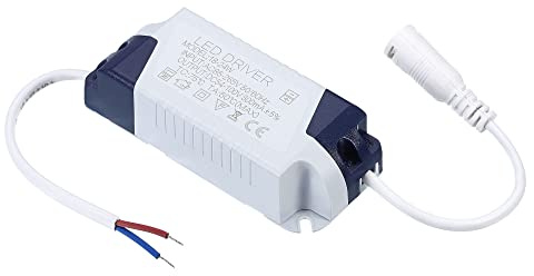 PATIKIL 18-24W 300mA Driver LED Alimentatore, 2pz AC 85-265V Uscita 54-100V DC Femmina Connettore Costante Corrente Raddrizzatore Trasformatore Esterno Alimentazione per Lampade LED