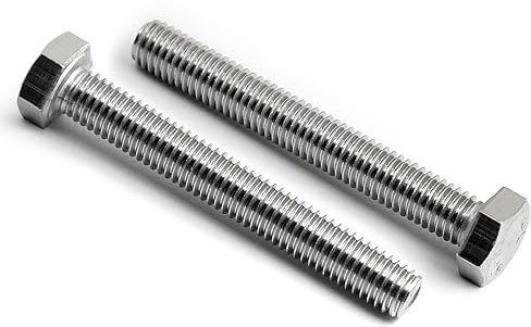 (20 Stück) M5x60mm Sechskantschrauben 304 Edelstahl Vollgewinde Maschinenschraube Schrauben