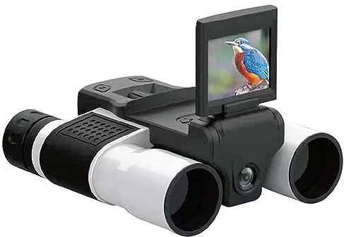 Binocolo per Fotocamera Digitale, Binocolo per Fotocamera Digitale Binocolo Ottico Videocamera Digitale, Zoom Ottico 12x, Schermo HD da 2,0 Pollici, Fotocamera per Telescopio HD