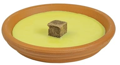 Candele alla Citronella, Candele Antizanzare Da Esterno, 53 Pezzi, Diametro 11 cm, Fiaccola in Ciotola di Coccio, Repellente per Insetti, Durata 4 ore, Ideale per eventi e Cene all’Esterno