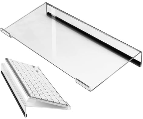 Supporto per tastiera inclinato, supporto per tastiera del computer, alzata ergonomica in acrilico, supporto per tastiera inclinato per PC, riser per tastiera per digitazione ergonomica, per PC,
