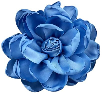IMINI 100 mm Blumen Brosche Große Stoff Brosche Klassische Handgefertigte Zarte Broschen für Party Hochzeit Tanz Bankett für Damen Kleidung Accessoires