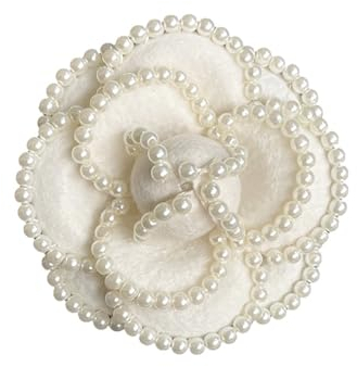 Blumen Brosche Frauen Mädchen Ansteckblume elegante Kamelien Perlen Brosche Anstecknadel Vintage Anstecker Pins Kleidung Broschen Modeschmuck Pin für Schals Kleider Hüte Blumen Corsage Pins