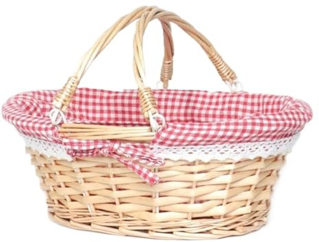 Eierkorb Zum Sammeln Weiden-Eierkorb, Bambus-Gewebekorb, Weiden-Eierkorb, Natürlicher Rattan-Gemüse-Obst-Halter Eierkörbchen(A)