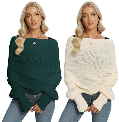 Surakey Strickschal Mit Ärmeln Damen Winter Pulloverschal Wickelpullover Gestrickte Schal mit ärmeln, Multifunktionaler Zopfmusterschal Mode Poncho Schal Cape Schal Stola Einfarbig Wrap Scarf