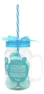 Feel Natural - Cofanetto regalo con bombe da bagno effervescenti - Tazza e 10 palline da bagno - Benessere - Cura della pelle - Regalo donna - Profumi tè verde - Rilassamento serenità perfetta