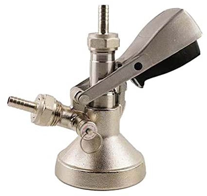 ATUMY Heimbrau-Sets Druckminderer Kommerzielle Keg-Kupplung mit PRV Typ S/D/A/G 304 Edelstahlsonde, vernickeltes Messing(G)