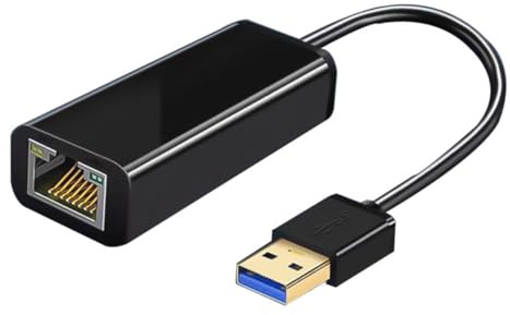 Happyyami USB to Gigabit Ethernet Network Adapter Wired Network Adapter for Desktop Laptop Mbps for Home Office Use