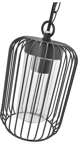 EMOS - Außen-Pendelleuchte SALVIA für Haus und Garten mit E27 Fassung - wasserdichte Hängelampe für E27-Birne max. 15 W - Leuchtkörper mit Gehäuse aus Stahl zur Deckenmontage