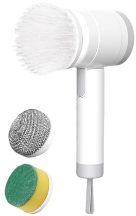 Fregador Giratorio Inalámbrico | Cepillo Eléctrico Recargable - Resistente al Agua, Recargable para Baño Azulejos Bañera Suelo