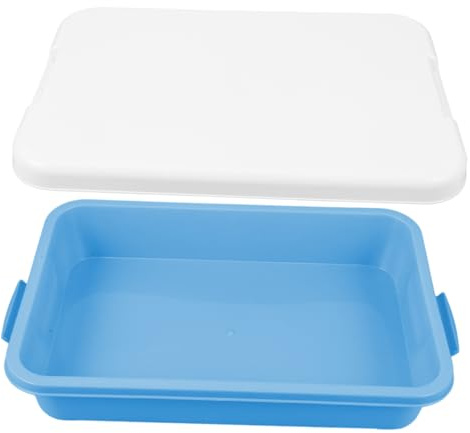 FRCOLOR Portable Outdoor Sand Tray with Lid Large Capacity Plastic Sandbox Storage Box for Versatile Organizer for Sand and Craft Supplies and Convenient for Travel and Play
