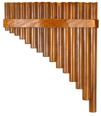 Panflöte 15 Rohr G Dur Gestimmt Panflöte Anfänger Erwachsene Professionelle Musikinstrumente(Left Hand)