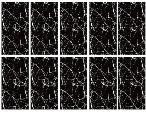 Carrelage Mural Autocollant Décollable | Lot De 10 Carreaux Salle De Bain Pour Mur - 58x30 Cm Imperméable Résistant À La Chaleur Papier Peint Amovible Pour Armoire Plan De Travail Douche Salle De Bain