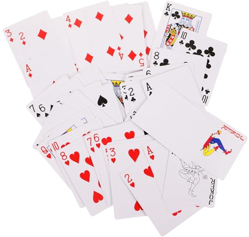 Beavorty 1 Satz Selbstgemacht Pokerkarten aus Papier Einseitig Bedruckt Leere Spielkarten für Sublimationsdruck Kreatives Kartenspiel für Party Familie