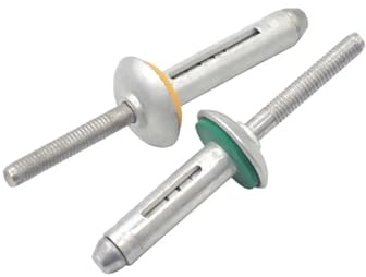 Remache hueco plegable Remache impermeable sellado de aluminio(10Pcs,6.4x23mm)