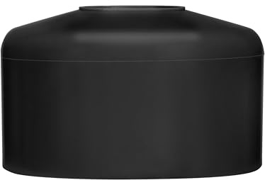 EMFA Capuchon pour poteau rond 38 mm Noir 10 Pcs. Bouchons tube Embout cloture