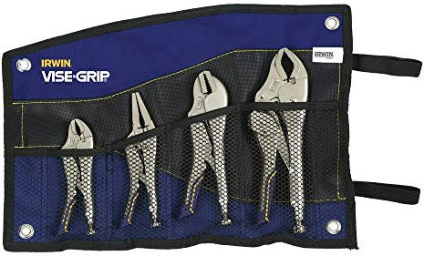 IRWIN Alicates de bloqueo Vise-Grip, liberación rápida, juego de 4 piezas (IRHT82592)