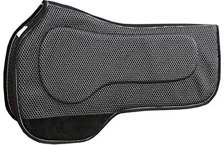 AMKA Western Pad Waffle Contoured mit Shockabsorber Sattelpolster Neopren schwarz