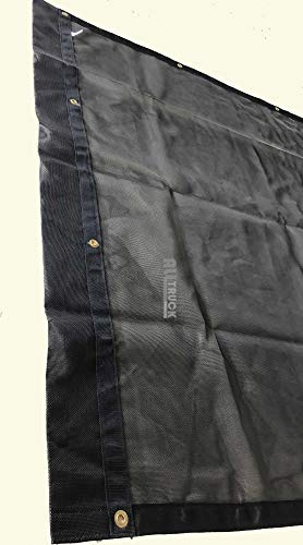 All Truck Products Black Mesh Truck & Trailer Tarp (6'6'' x 12')