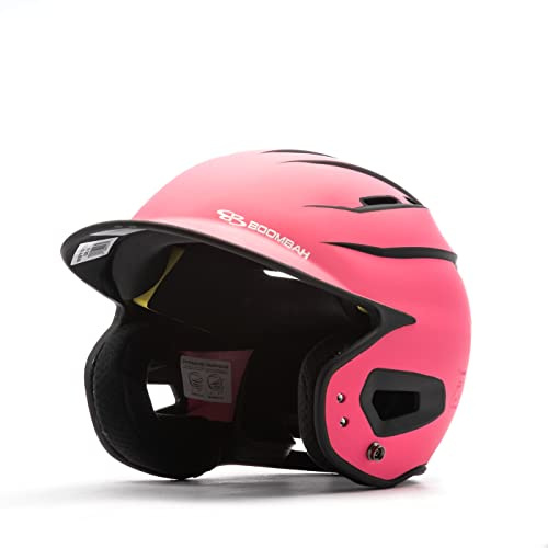 Boombah DEFCON Batting Helmet Sleek Profile Pink/Black - Size Senior 7 - 7 3/4