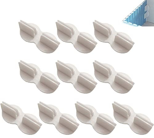 Casiler 10pcs Schubladenteiler Seitenfixierschnalle Schubladenteiler Fixierter Clip Für Socken Unterwäsche Organizer DIY -schminktischwerkzeuge