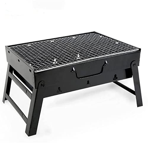 Parrilla de Gas Parrillas de Barbacoa Plegables portátiles Familia 1-3 Personas Patio Barbacoa Parrilla de carbón Estufa de Acero Inoxidable Camping al Aire Libre Picnic