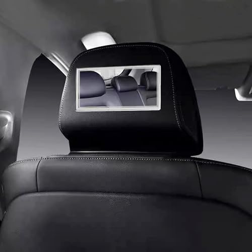 Universal Car Interior Cosmetic Mirror,Portable Auto Vanity Mirror For Sun Visor And Car Seat Back-Small Square
