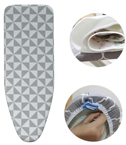 ZYXQQJ Bügelbrettbezug 90x30cm, 100x34cm, 110x34cm, 120x38cm Tischbügelbrett Ersatzbezug, Bügelbezug Bezug Für Waschtrockner(Square,36x12in/90x30cm)