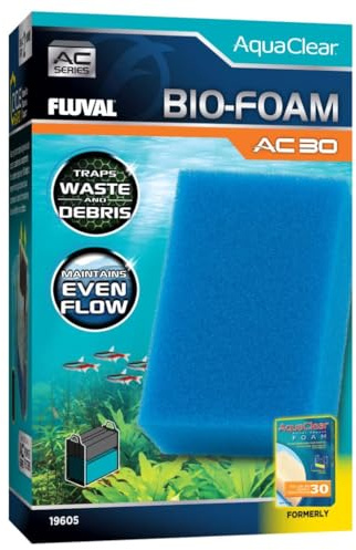 Fluval Ricarica Bio-Foam Blu per Filtro Zaino per Acquario AquaClear AC30, 1 pz