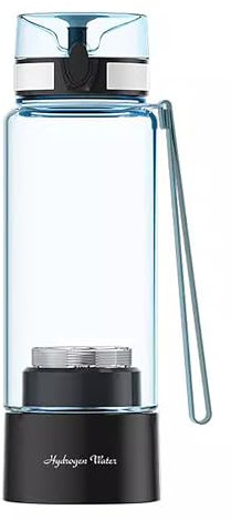 MLKHESY Botella de Agua de hidrógeno portátil, generador de Botella de Agua de hidrógeno con tecnología SPE, ionizador de Agua, Vaso de Agua Rico en hidrógeno de 380 ml para Viajes, Uso Diario