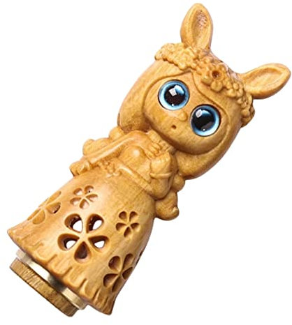 MUSISALY Holzanhänger Mädchenfigur DIY Bastelset Aus Sandelholz Dekorativer Hängender Holzschmuck Leicht Fein Gearbeitet Geeignet Als Schlüsselanhänger Taschenanhänger Und Geschenk Für Frau