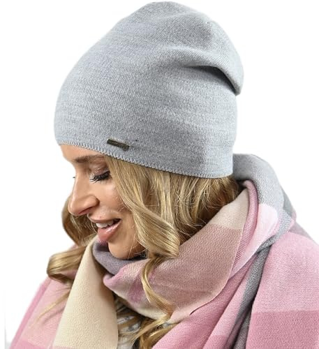 Alur Mütze Damen Beanie Wintermütze Strickmütze - Warme Elastisch Elegant Winter Mütze EKO - Weiches Garn Stilvoll Universell Warm