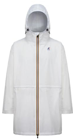 K-Way Antivento Lungo Bianco Unisex Il Vero 3.0 Elysees Bianco S, bianco, S