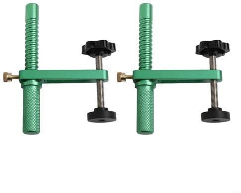 Juego de 2 abrazaderas de sujeción de aluminio para carpintería para un uso rápido y fiable de mesa (20 mm)