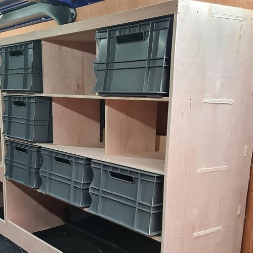 Din Toyota Proace Van Racking Made For Euro Stacking Container Super Wide