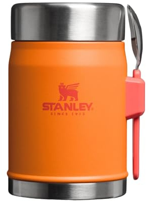 STANLEY Classic Legendary Food Jar & Spork 0.4L (Goldenrod Coral)