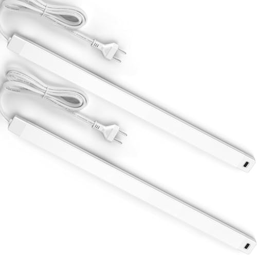 SIBI LIGHTING Unterbauleuchte Led 60cm 2 Stück, 3000K Warmweiß 560lm | Dimmbar Led Lichtleiste, Mit Berührungsloser Sensor, Küchenlicht Led Leiste für Küche, Spüle