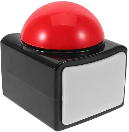 CLISPEED Satz Spiel Buzzer mit Licht und Schneller Antwortsummer für Quizspiele Plastik Quetschbox für Party und Familienspiele