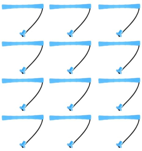 LOLIPPYY Juego de 60 Varillas para Rizar Cabello Largo, Rulos de Plástico para Ondas Frías 0.9x8.2 Cm con Tapas y Bandas Elásticas, Accesorios Profesionales para Peinado y