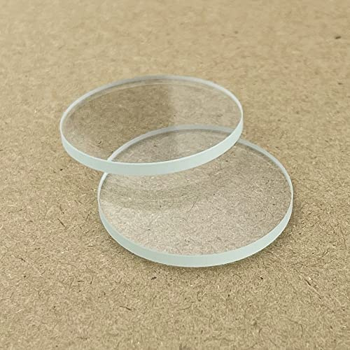 Lentille Plate en Verre à Bord Poli de 8 à 42mm, for Lampes de Poche LED, phares et lumières de vélo, 1 pièce(19mm x1.5mm)