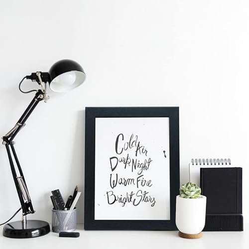 14x10 inch Black MDF Picture Frame – Wall Mountable | Photo Frame | Poster Frame for Home or Office Decor