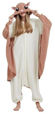 EUFANCE Onesies Pyjamas, cosplay-kostymer, huvtröja, nattkläder, tecknad fancy sovoverall, klä upp för jul, födelsedagspresent, Djurstil – 1, S höjd 141-155